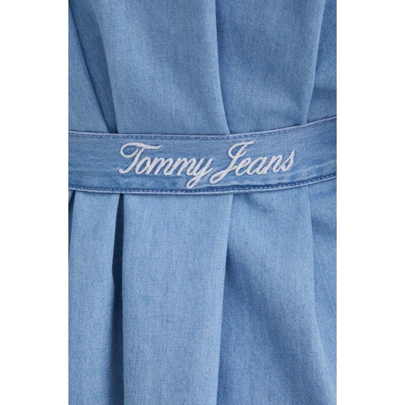 Džínové šaty Tommy Jeans mini, oversize