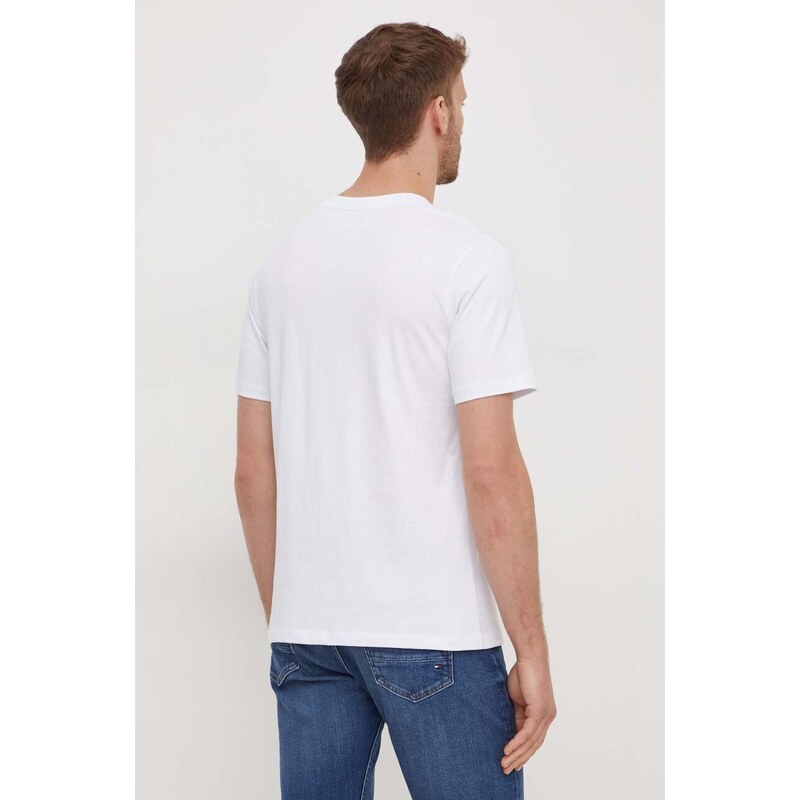 Bavlněné tričko Pepe Jeans Clark bílá barva, s potiskem