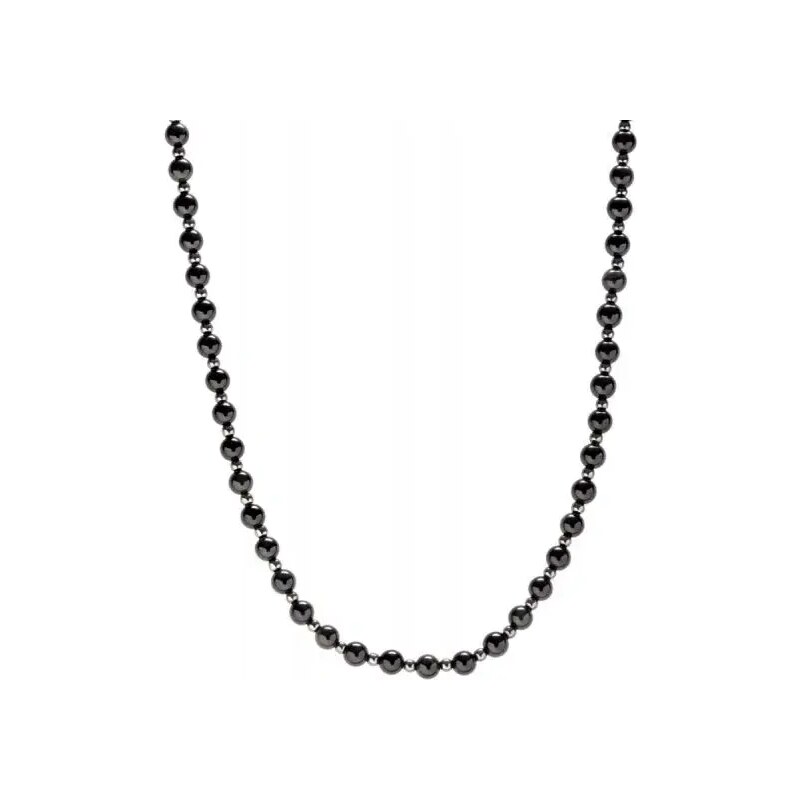 Korálkový náhrdelník pro muže Obsidián & Hematit Trimakasi