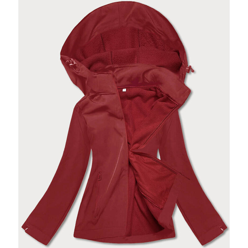 J.STYLE Červená dámská bunda s polarem (fleecem) (HH017-5)