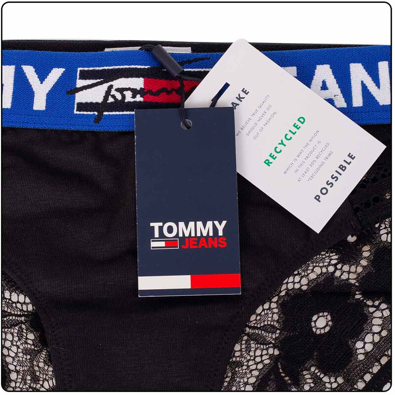 Tommy Hilfiger Jeans Tanga UW0UW03539BDS černá