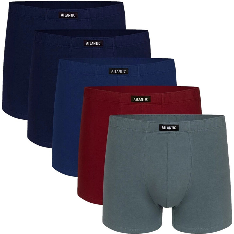 Pánské boxerky 5 pack 002/02 mix - Atlantic