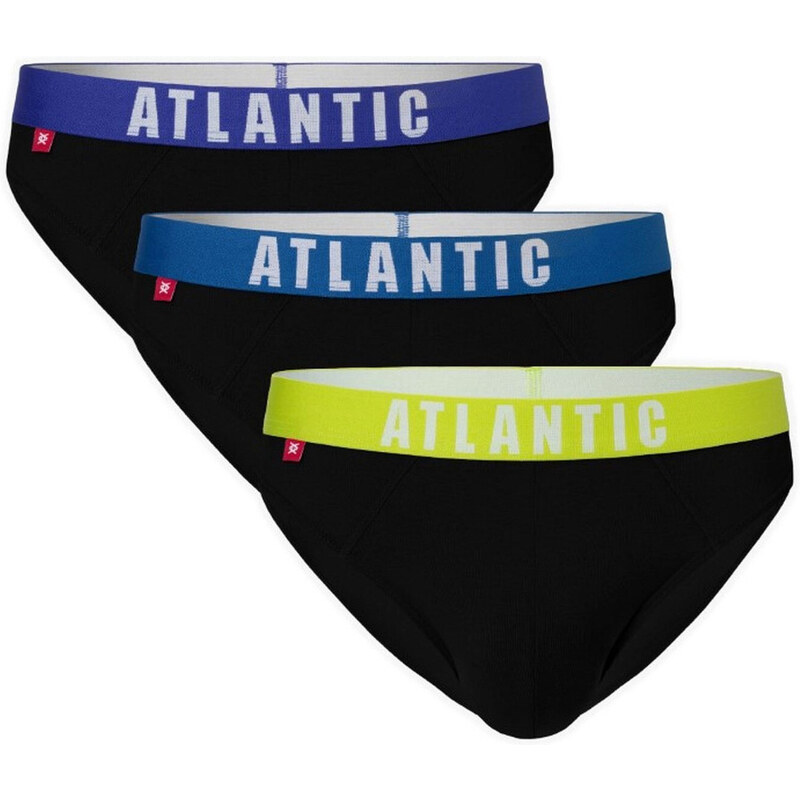 Pánské slipy 3 pack 094 blue - Atlantic