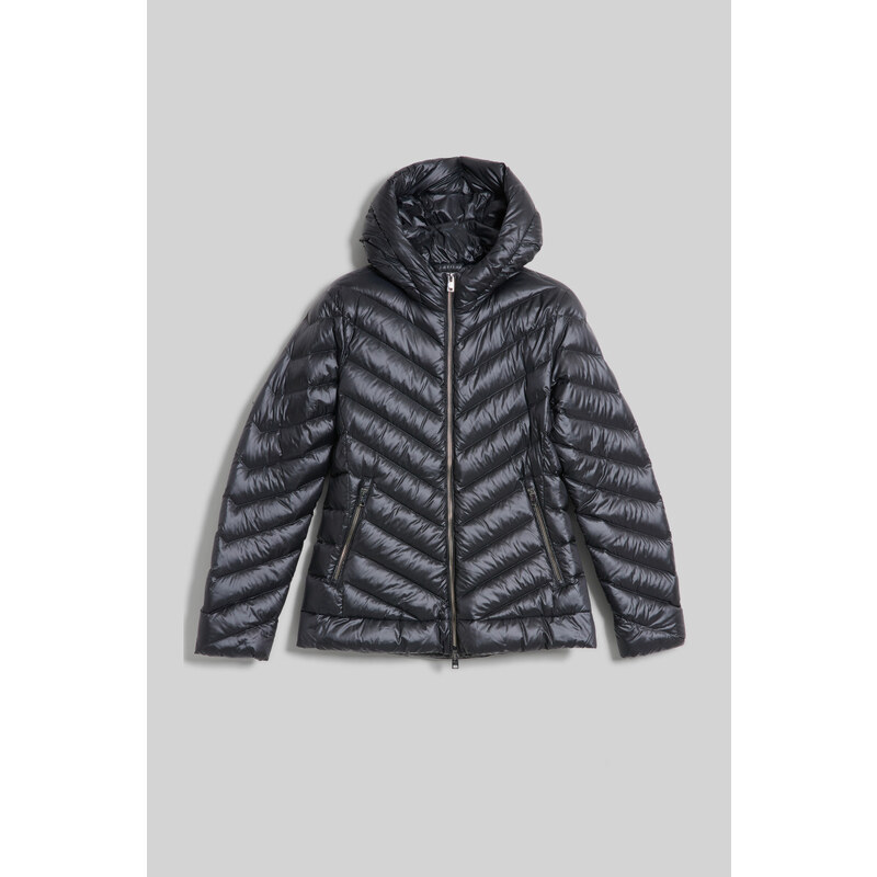 BUNDA WOOLRICH CHEVRON QUILTED HOODED JACKET