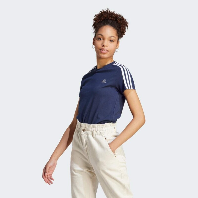 Adidas Tričko Essentials Slim 3-Stripes