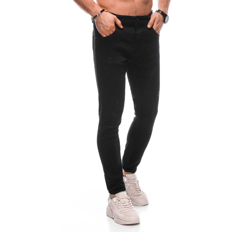 EDOTI Pánské džínové kalhoty 1443P - černé