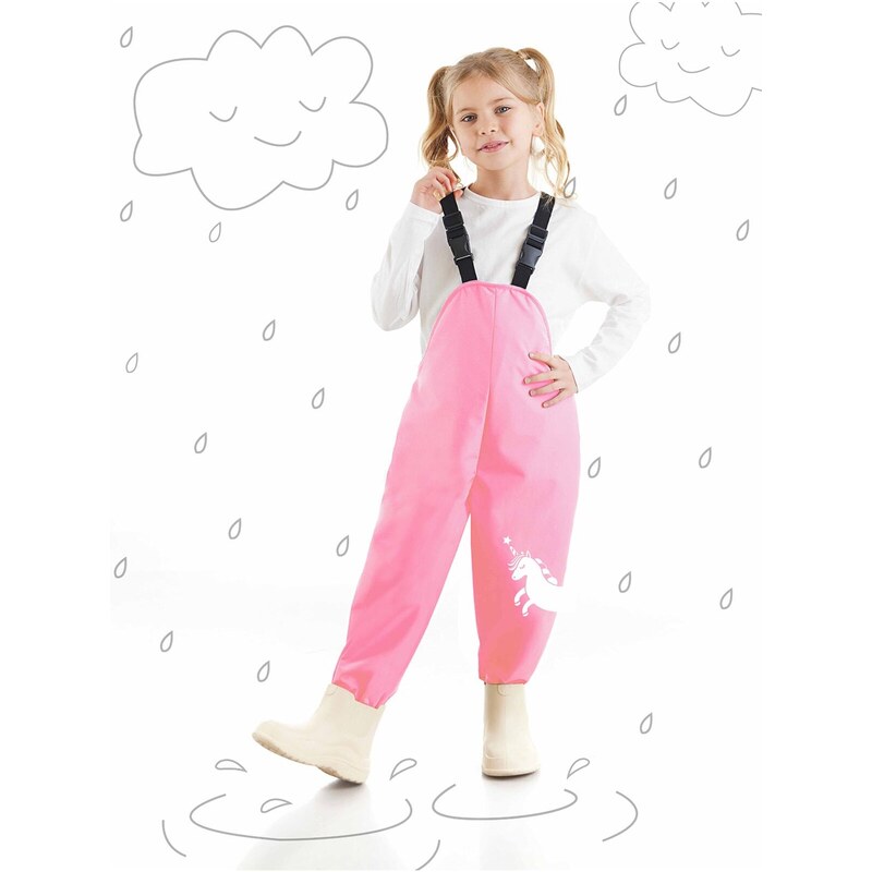 Denokids Unicorn Girl's Waterproof Rainsuit