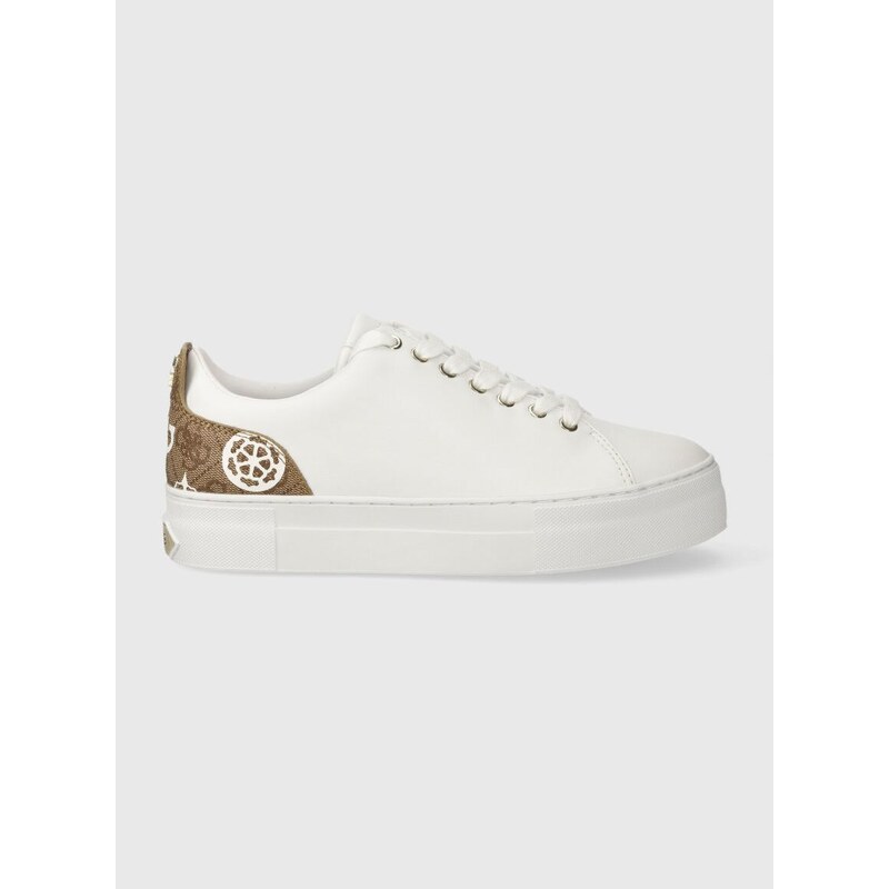 Sneakers boty Guess GIANELE4 bílá barva, FLPGN4 ELE12