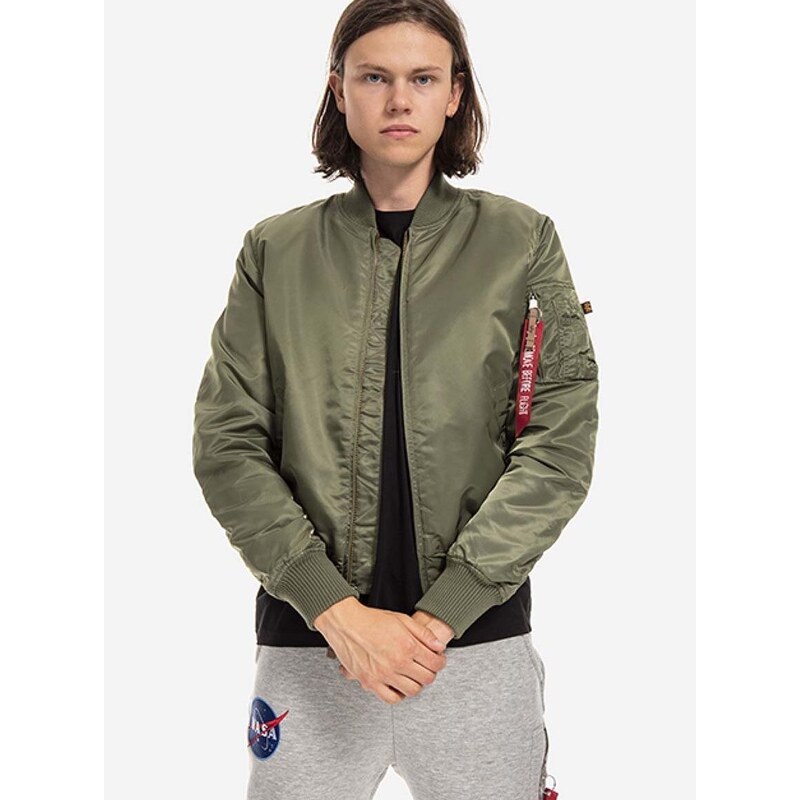 Bomber bunda Alpha Industries MA-1 VF 59 MA 1 191118 01 zelená barva, přechodná