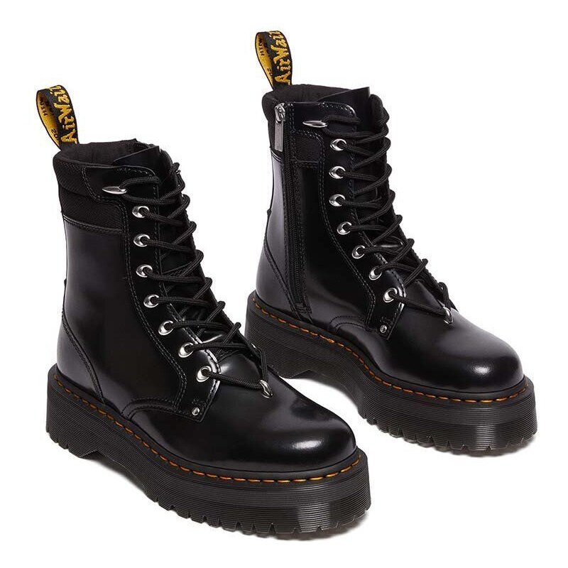 Kožené workery Dr. Martens Jadon Hardware II dámské, černá barva, na platformě, DM30932001