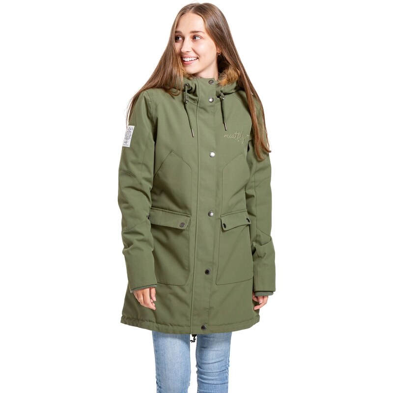 Meatfly dámská parka Amber Olive | Zelená