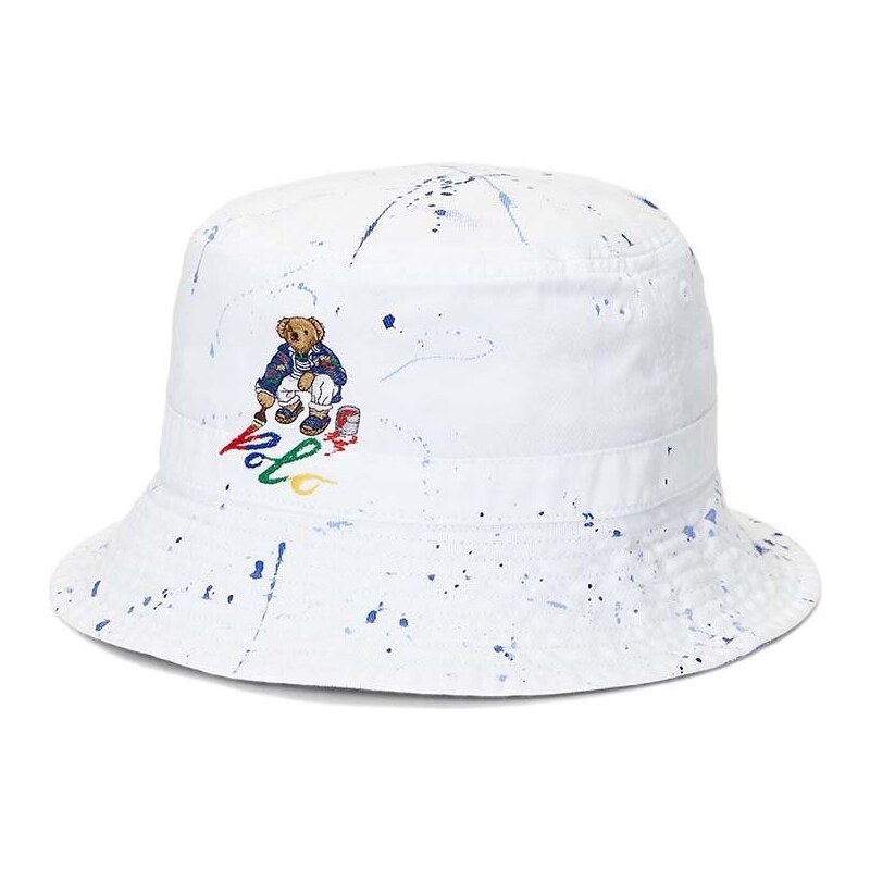 Dětská bavlněná čepice Polo Ralph Lauren bílá barva