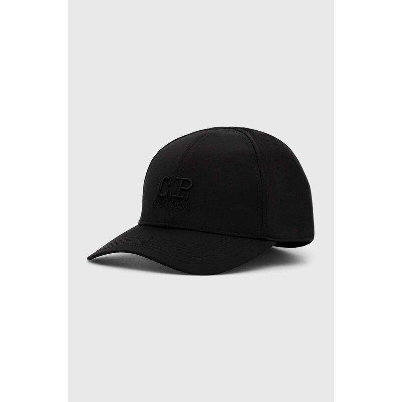 Kšiltovka C.P. Company Baseball Cap černá barva, s aplikací, 15CMAC146A005904A