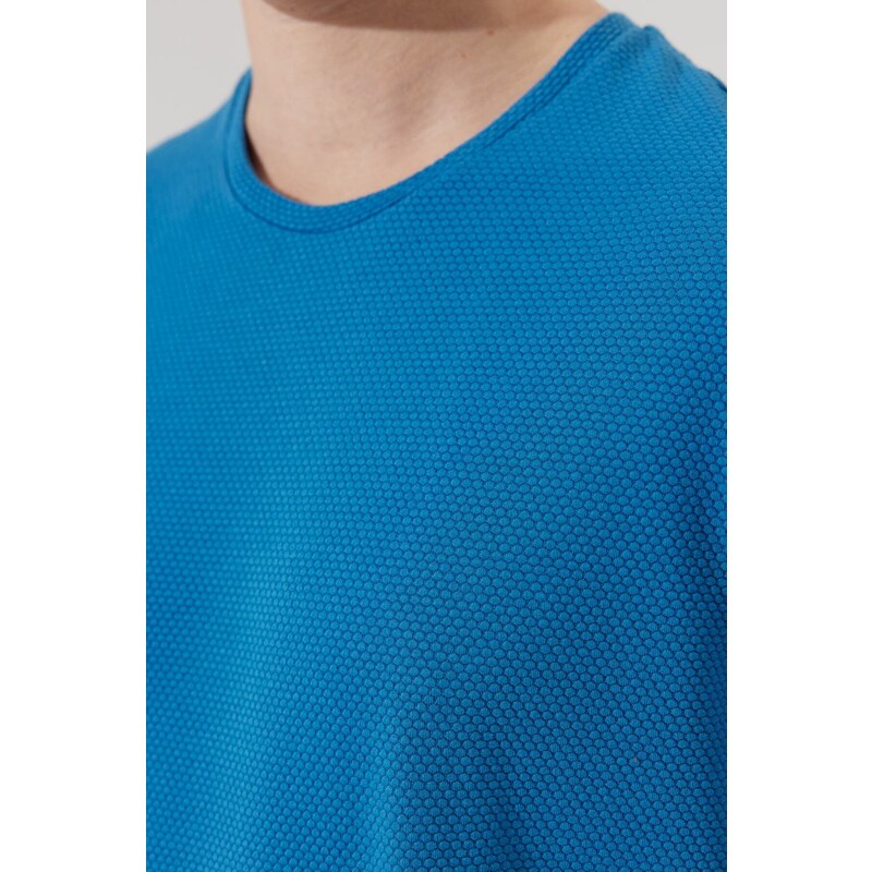 AC&Co / Altınyıldız Classics ALTINYILDIZ CLASSICS Pánské šedé slim fit slim fit posádkový výstřih s krátkým rukávem soft touch basic tričko.
