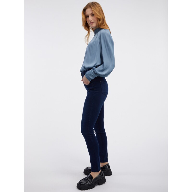 Orsay Tmavě modré dámské skinny fit džíny - Dámské