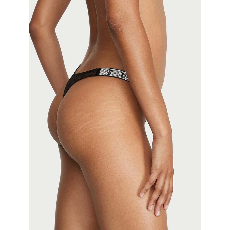 Victoria's Secret Bombshell Shine Strap Krajkové Tanga VS