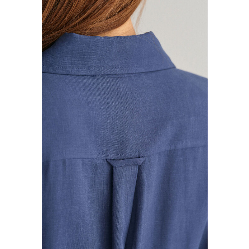 ŠATY GANT REL POCKET SHIRT DRESS modrá 32