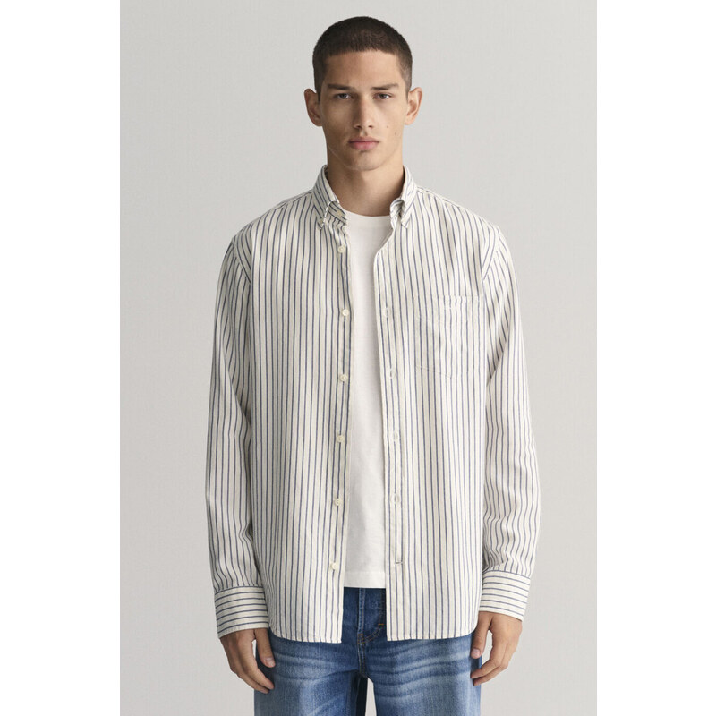 KOŠILE GANT REG ARCHIVE OXFORD STRIPE SHIRT bílá S