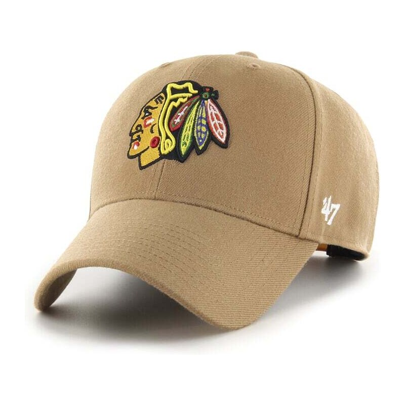 47 Brand Pánská kšiltovka Chicago Blackhawks NHL 47 MVP hnědá