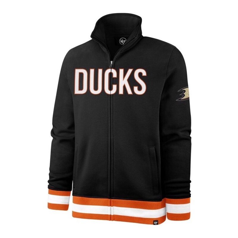 NHL Anaheim Ducks Full Blast ’47 LEGENDARY Track Jacket Jet Black S