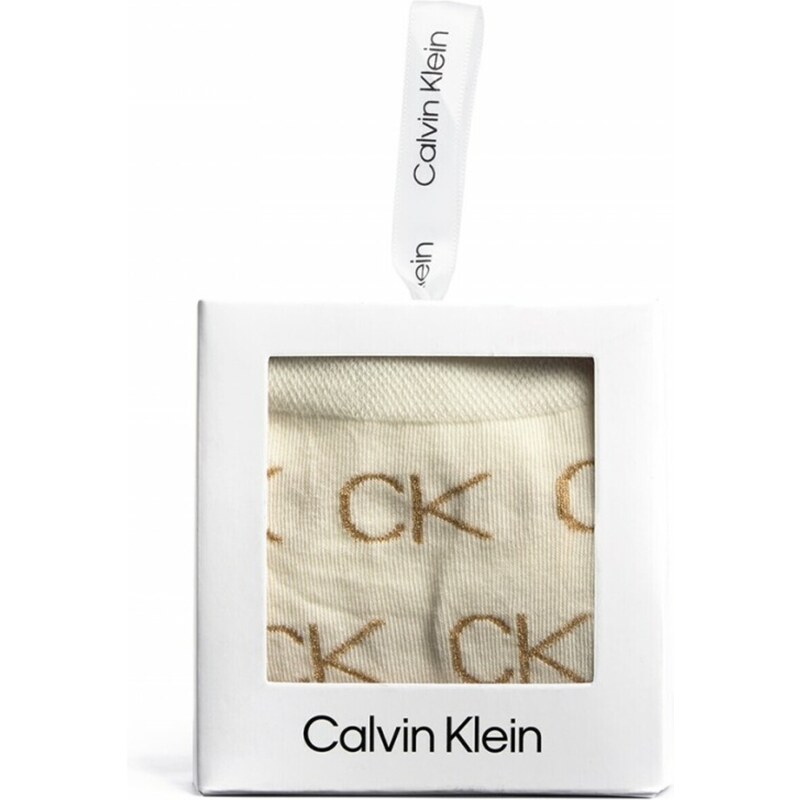 Calvin Klein dámské krémové ponožky