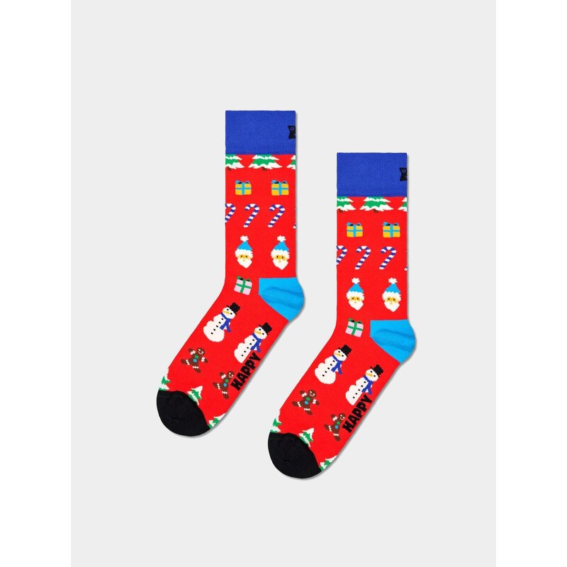 Happy Socks All I Want For Christmas (red)červená