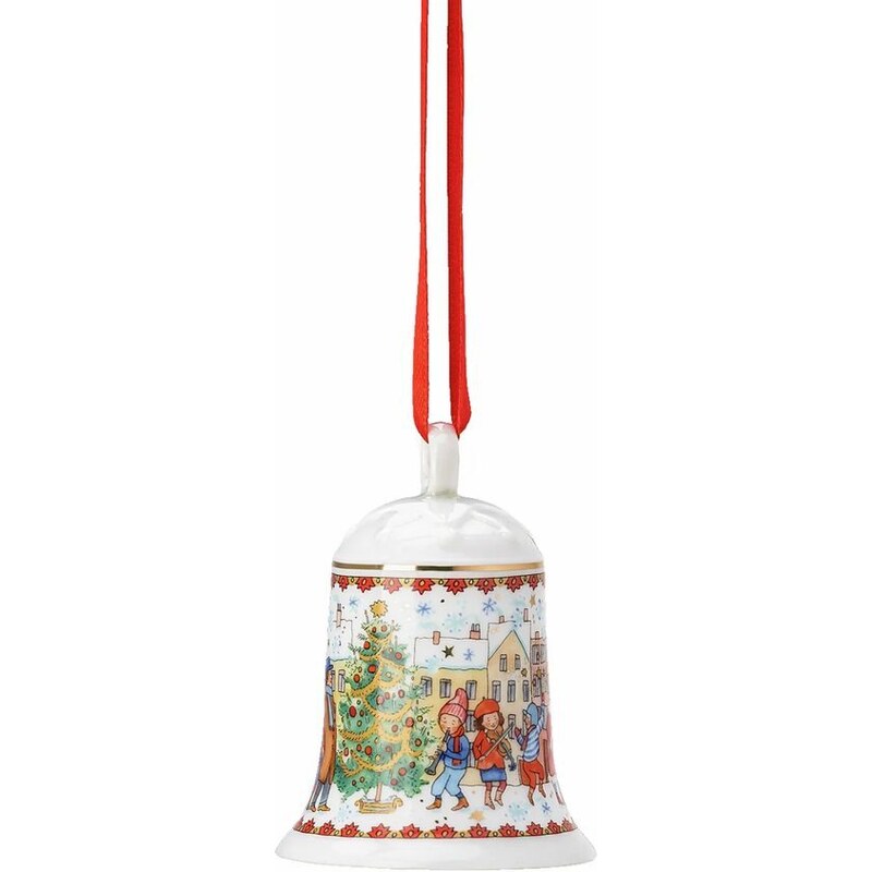 Porcelánová ozdoba na stromeček Zvonek, Christmas Sounds 7 cm, Rosenthal