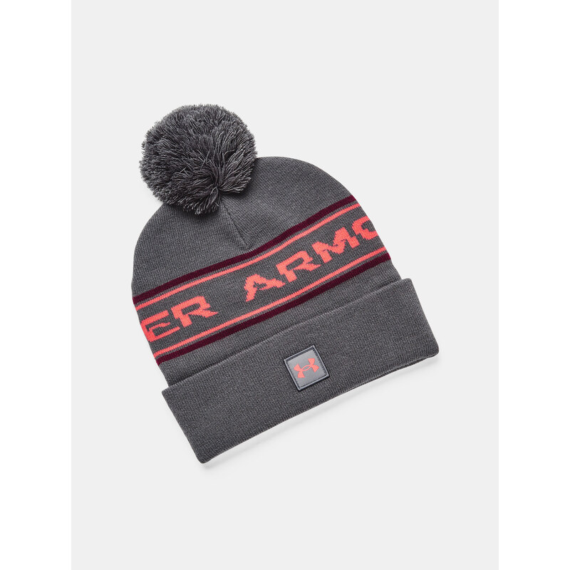 Under Armour Čepice UA Mens Halftime Pom Beanie-GRY - Pánské