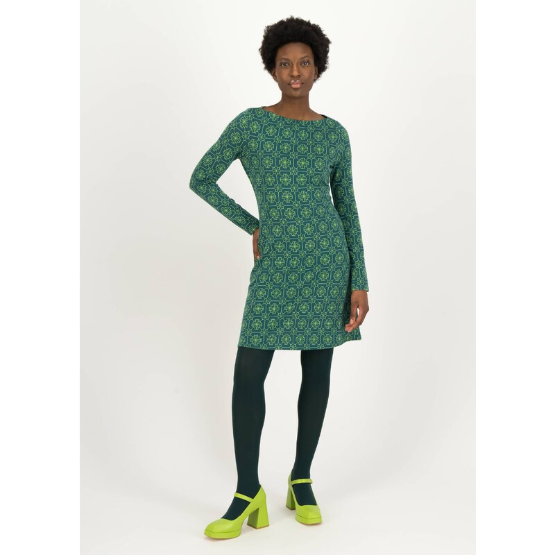 Mod a Hula – zelené áčkové šaty Blutsgeschwister