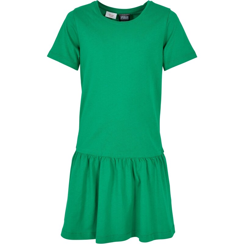 Urban Classics Kids Dívčí šaty Valance Tee Bodegagreen