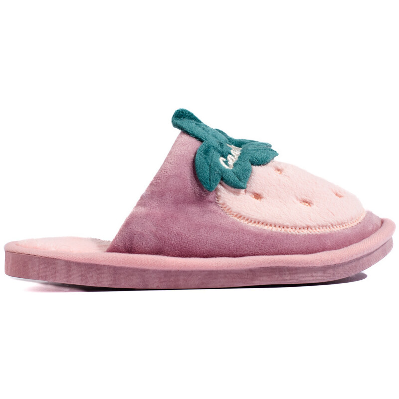 Insulated women's slippers Shelvt pink