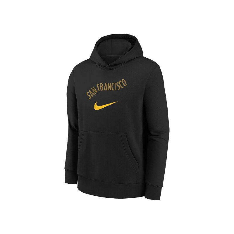 Dětská Nike Golden State Warriors City Edition Hoodie / Černá / M