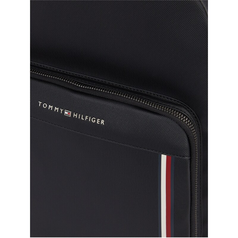 Černý pánský batoh Tommy Hilfiger Pique Backpack - Pánské