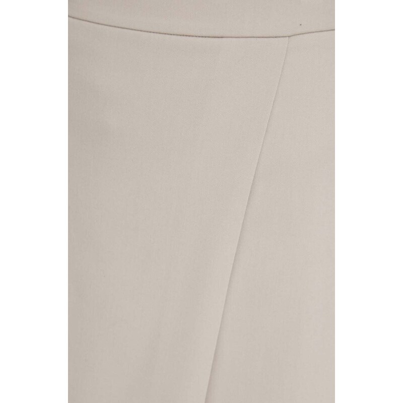 Sukně Dkny béžová barva, mini, pouzdrová, UK3SX131