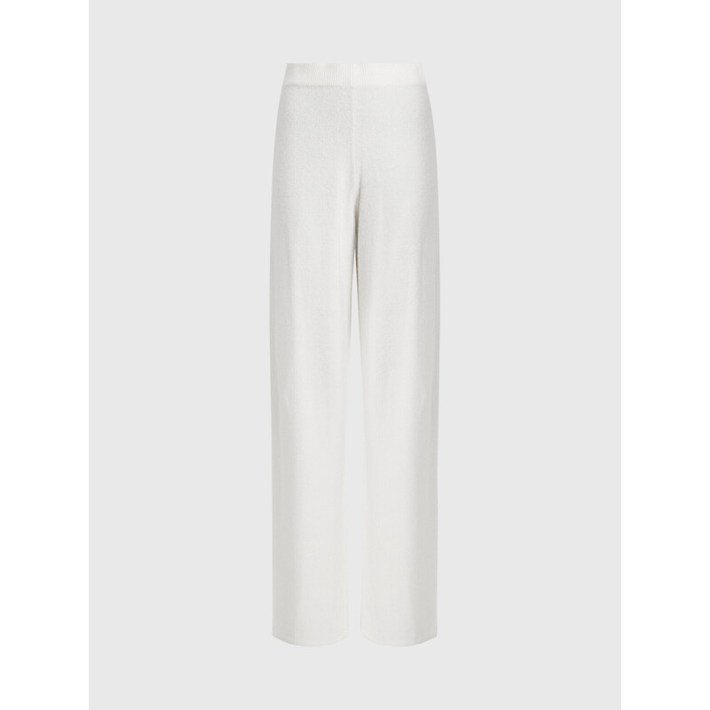 Dámské kalhoty 000QS7058E 101 ecru - Calvin Klein 87783339