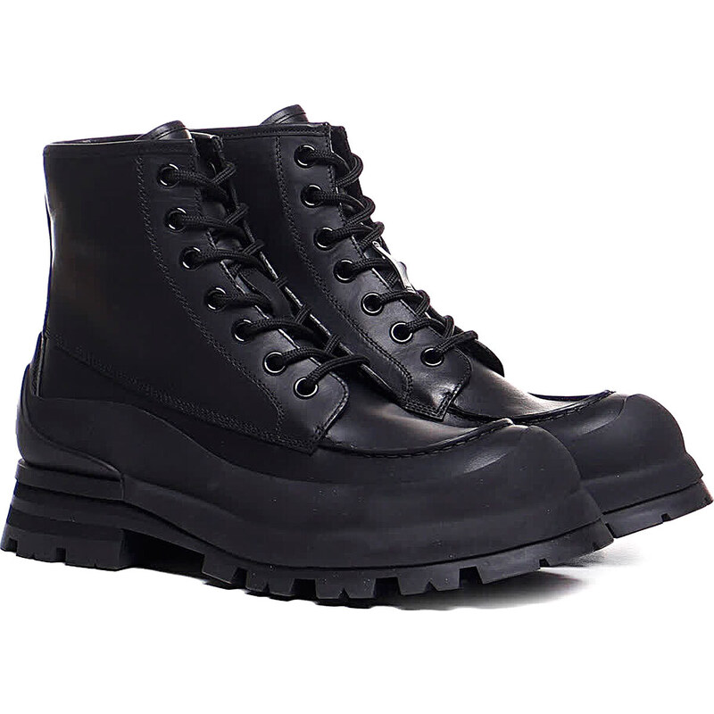 Alexander McQueen Vysoké boty pro muže Ve výprodeji, Černá, Kůže, 2024, 42.5 43