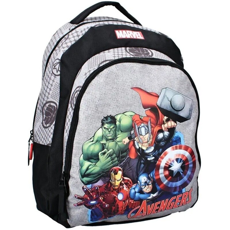 Vadobag Dětský batoh s přední kapsou pro školáky Avengers - Marvel