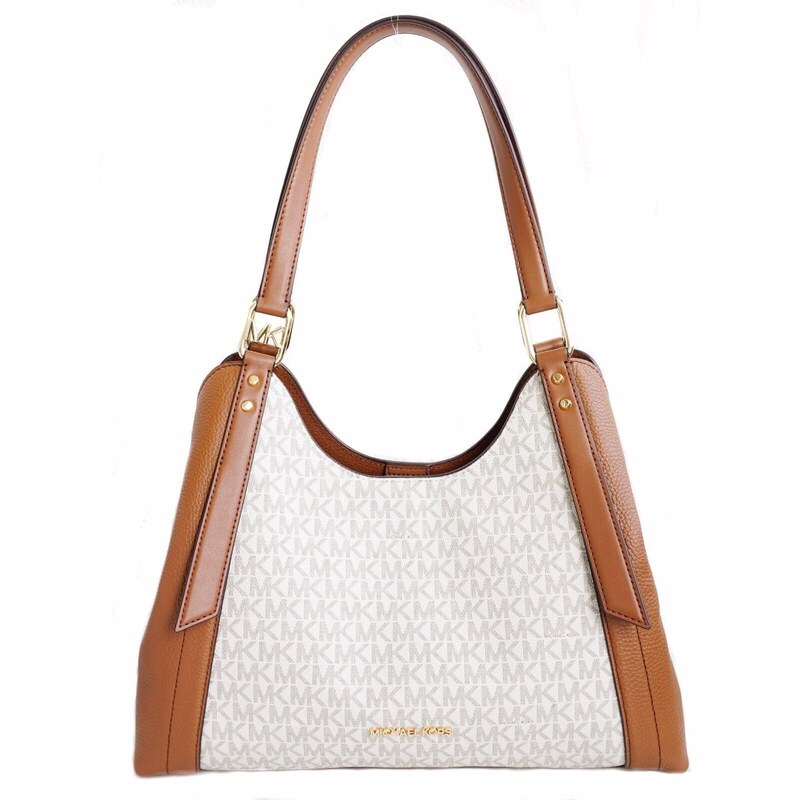 Kabelka Michael Kors Arlo large triple shoulder bag logo vanilla