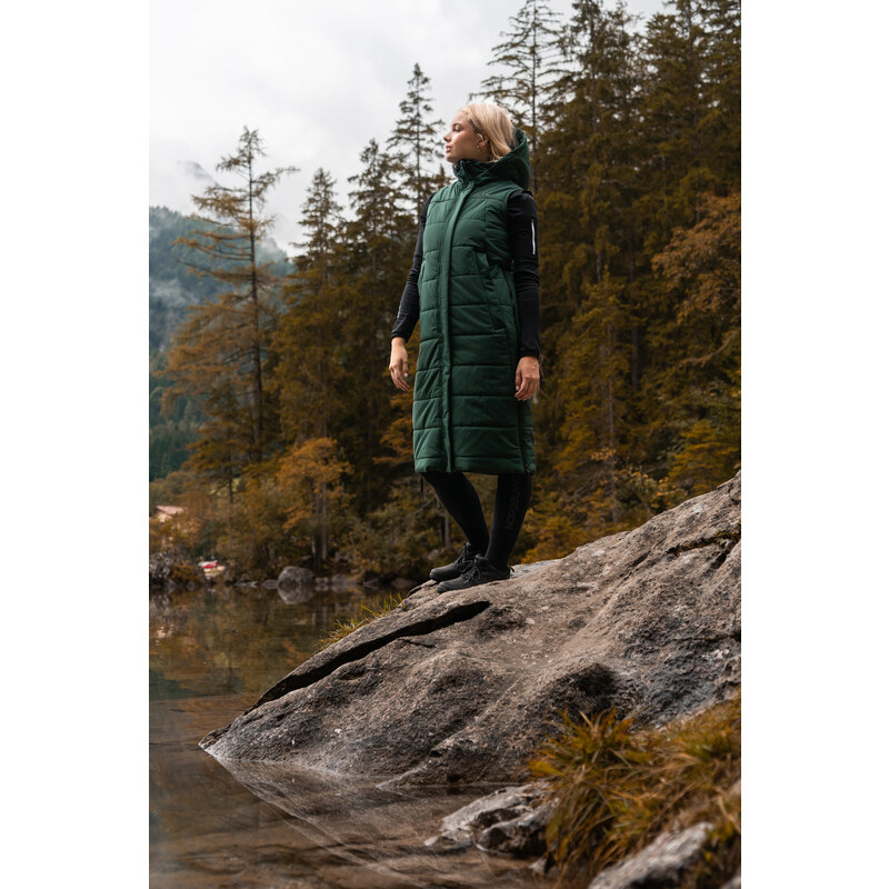 Nordblanc Zelená dámská zimní vesta CARING