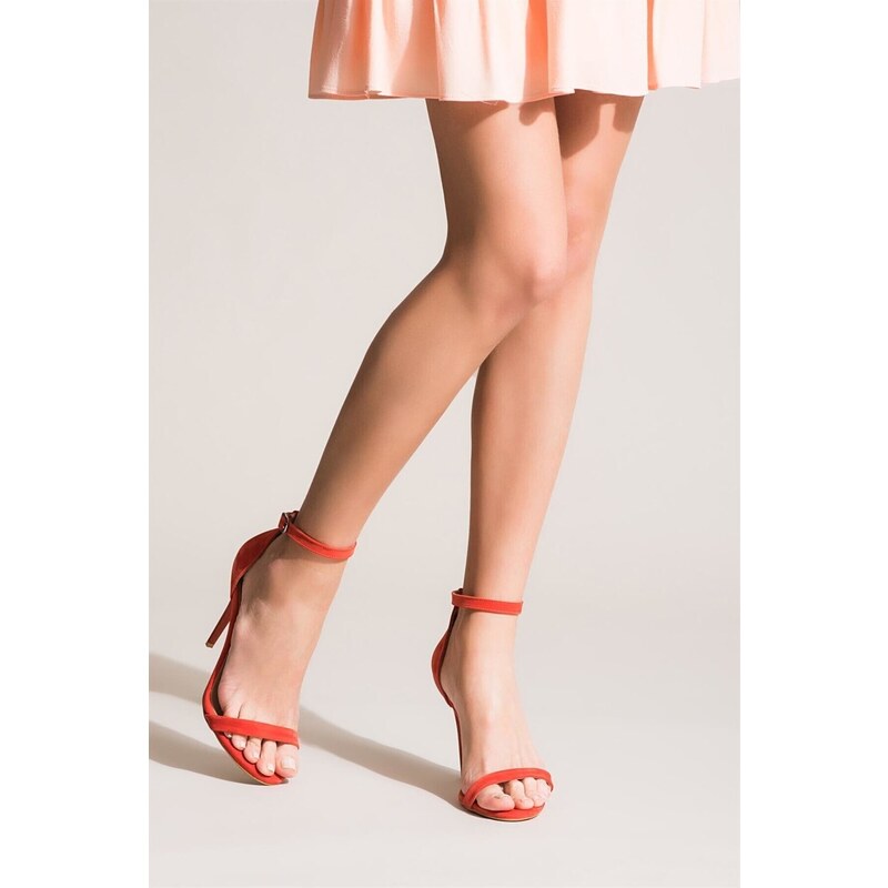 Fox Shoes Liščí boty oranžové dámské boty na podpatku