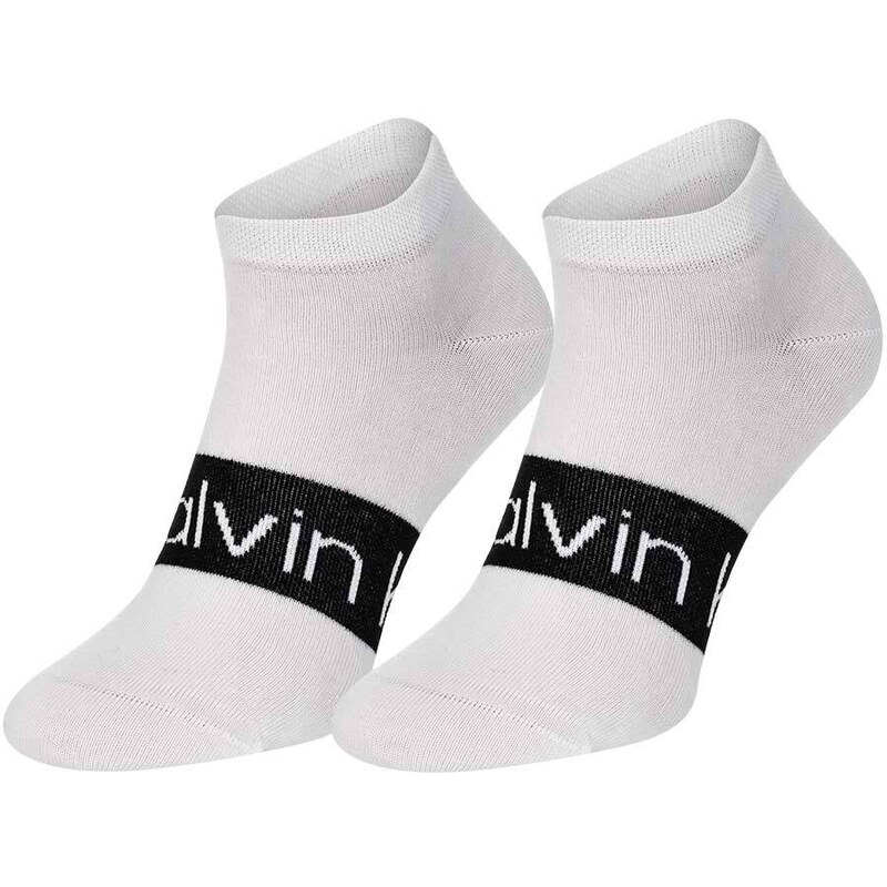 Sada dvou párů pánských ponožek v šedé a bílé barvě Calvin Klein Und - Pánské