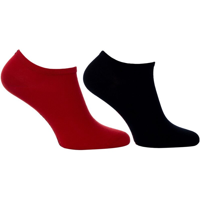 Tommy Hilfiger Woman's 2Pack Socks 343024001 Red/Navy Blue