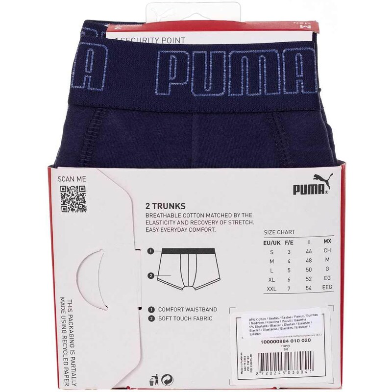 Puma Man's 2Pack Underpants 93501510 Navy Blue