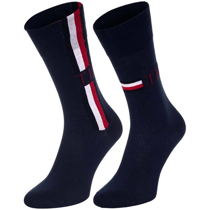 Tommy Hilfiger Man's 2Pack Socks 100001492002 Navy Blue