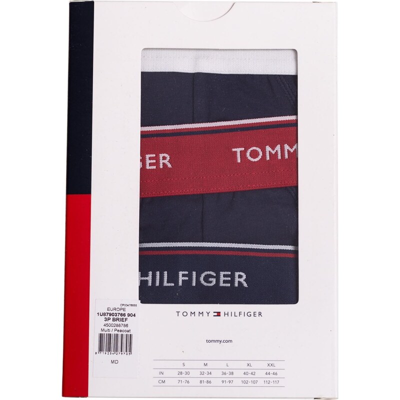 3PACK pánské slipy Tommy Hilfiger tmavě modré