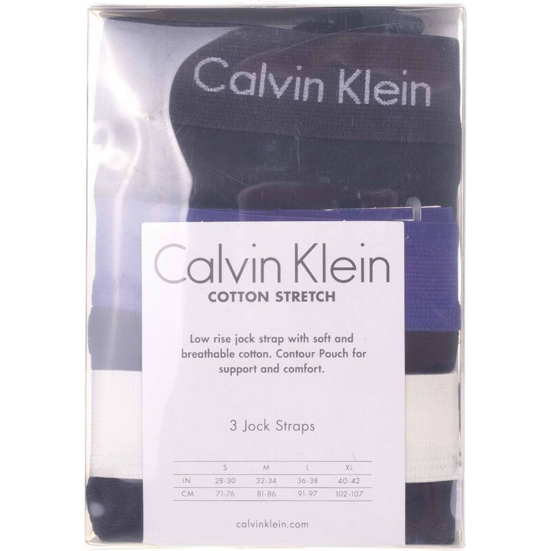 3PACK pánské jocksy Calvin Klein černé