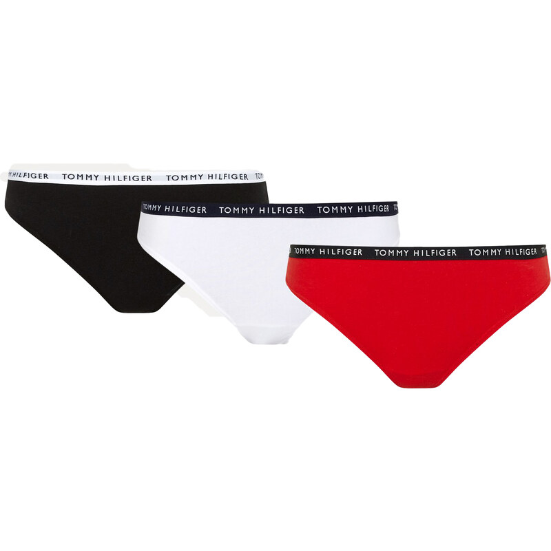 3PACK dámská tanga Tommy Hilfiger vícebarevná