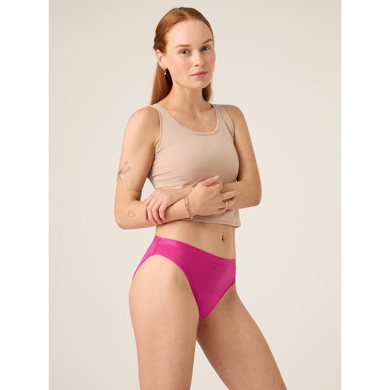 Menstruační kalhotky Modibodi Classic Bikini Light-Moderate Spring Pink (MODI4010SP) XXS