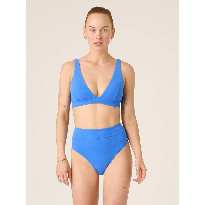 Menstruační plavky Modibodi Hi-Waist Cheeky Brief Ultramarine Blue komplet (MODI4332) M