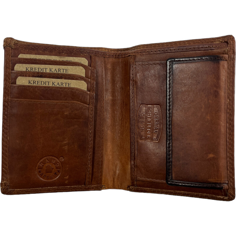 Kvalitní kožená peněženka Lozano hnědá 2462